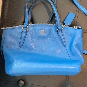 Coach Blue Leather Crossbody Bag